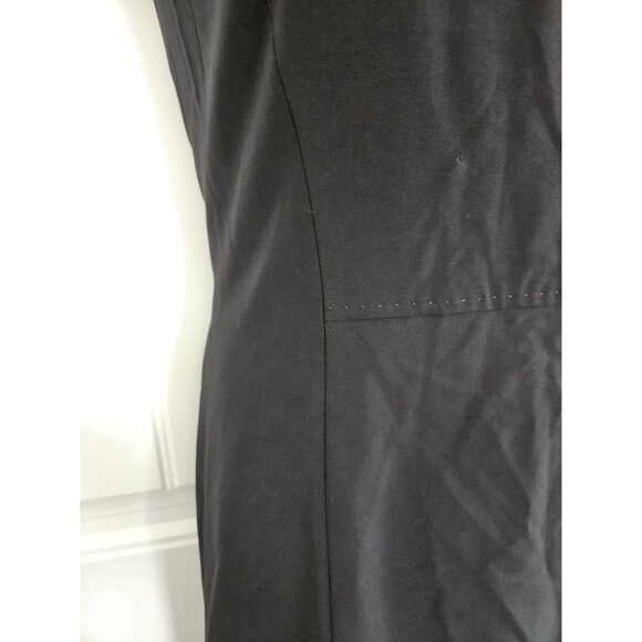 Talbots 12 P Black Wool Sheath Dress Business Career Classic Lined - Picture 3 of 13